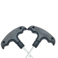 Llave hexagonal personalizada en T, llave hexagonal de cabeza plana con mango en T de plástico de 2mm, 3mm, 4mm y 5mm