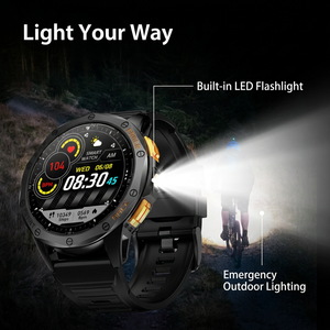 CACGO <span class=keywords><strong>Smartwatch</strong></span> GPS Robusto K67 con Display AMOLED e Torcia, <span class=keywords><strong>Tracker</strong></span> <span class=keywords><strong>Fitness</strong></span> per Uomo, Orologio Intelligente per Sport all'Aperto - Product Image 3