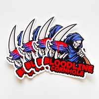 Fabricant d'autocollants personnalisés en vinyle PVC blanc autocollant imperméable et résistant aux UV avec logo personnalisé