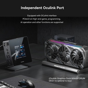 2024 एनाटॉमी मिनी पीसी कोर अल्ट्रा 9 प्रोसेसर 185 एच माइक्रो कंप्यूटर HD-MI + 2 x usb 4 इंच स्मार्ट स्क्रीन एफएचडी 1080 पी कैमरा है। - Product Image 6