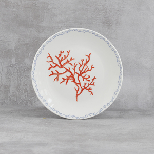 Platos de cena de porcelana blanca elegante, vajilla con calcomanía, platos aptos para lavavajillas resistentes a chips para el hogar y el restaurante - Product Image 4