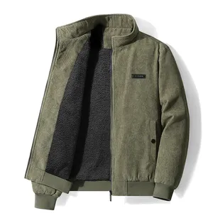 2022 men's winter clothing thicken Cordylum jacket for men lamb cashmere jacket coat casual zipper up sweatshirts wholesale