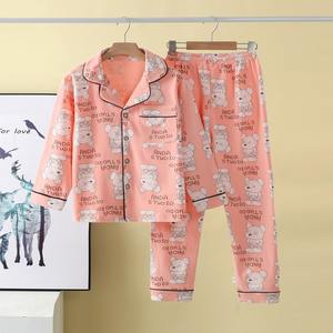 Pyjamas en coton à manches longues imprimés sur mesure pour enfants de 3 à 8 <span class=keywords><strong>ans</strong></span>, garçons et filles, vêtements de nuit, ensembles de pyjamas élégants et respirants - Product Image 4