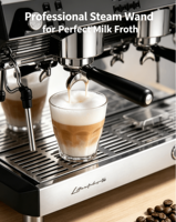 Machine à café expresso professionnelle 2 groupes, double chaudière, 9 bars, semi-automatique, en acier inoxydable, 4200W, économe en énergie pour le café