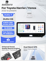 DUDUAUTO DUDU7 A7870 AKM7739 DSP TDA7808 Amplificador 8+256G Estéreo para Auto para Toyota Harrier Venza 2022-Presente XU80