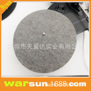 Tapis en caoutchouc pour platine vinyle Skywin, diamètre 17 cm, noir, antidérapant, pour équipement audio - Product Image 5