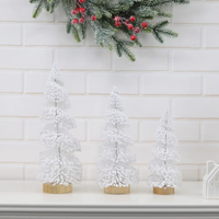 Maison de vacances de table Hiver Artisanat Neige Miniature Pins Artificiel Givré Usine Vente en Gros