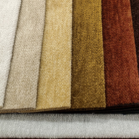 Tissu d'ameublement en chenille polyester-coton, matériau textile lourd pour meubles, canapés et literie