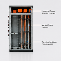 Panel Eléctrico Retráctil de Bajo Voltaje MNS, 400V 1600A, Diseño Personalizado para Plantas de Manufactura, IEC 61439 IP54