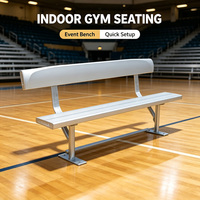 Tribune mobile en aluminium robuste, sections modulaires démontables, pour sports de plein air, logo personnalisé, fournisseur en gros, OEM disponible