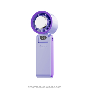 <span class=keywords><strong>Ventilateur</strong></span> portable à main, 100 vitesses, haute vitesse, 3600 mAh, rechargeable, mini <span class=keywords><strong>ventilateur</strong></span> personnel, souffle <span class=keywords><strong>de</strong></span> l'air froid, batterie intégrée, idéal pour les cadeaux - Product Image 4