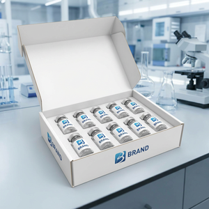 Etiquetas Autoadhesivas Impermeables Impresas con Logotipo Personalizado para Frascos de Péptidos Liofilizados para Frascos de Laboratorio de 2 ml, 5 ml y 10 ml - Product Image 3