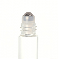 Flacon à bille de distribution en stock, flacon vide, échantillon de parfum 2 ml, flacon d'huile essentielle transparent 3 ml
