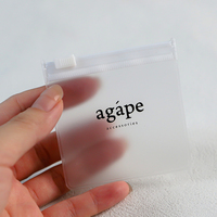 Pochette zippée en PVC mat dépoli anti-ternissement avec logo personnalisé, sac de rangement pour bijoux, sac à fermeture éclair en PVC pour organisateur de voyage