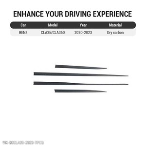 Tự động Phụ tùng xe hơi Aero Kit body Kit CLA W118 AMG bên váy mở rộng cho Mercedes CLA 35 350 2020-2023 - Product Image 2