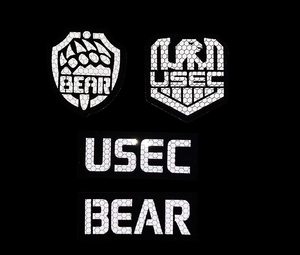Russland Flucht aus Tarkov Bär USEC IR Infrarot reflektierende Patch-Taktische Abzeichen Dekorative Applikationen Klett verschluss - Product Image 3