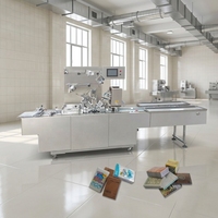 Machine d'emballage automatique à grande vitesse pour boîtes de savon cosmétique et de parfum, avec cellophane pneumatique de haute précision