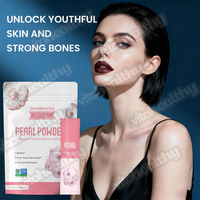Vitahealthy OEM/ODM Marque distributeur Poudre de perle Poudre d'extrait de pigment de perle biologique pur naturel de qualité alimentaire pour la peau des femmes