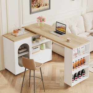 Dining Room Furniture Mobile <strong>Kitchen</strong> Rolling <strong>Island</strong> Table Cart <strong>on</strong> <strong>Wheels</strong> with Storage Drawers - Product Image 5