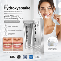 Dentifrice Nano Hydroxyapatite Saveur Menthe pour Enfants et Adultes – Blanchissant et Reminéralisant pour Dents Sensibles – Usage Domestique et Hôtelier