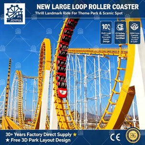 New <b>Large</b> Multi Loop Inversion <b>Roller</b> Coaster CE Certified Thrill Amusement Landmark Ride For Big Theme Park Scenic Spot - Product Image 5