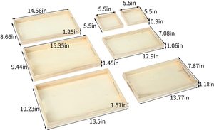 Platos y Bandejas de Servir de Madera Sólida Canadiense de Alta Calidad y Bajo Precio, Marca LQ, con Logotipo Personalizado, Ideales para Restaurantes y Hogares - Product Image 4