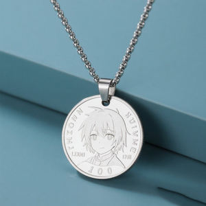 LLavero de metal de diseño personalizado Diseño de acero inoxidable Impresión de logotipo Carro de aleación de zinc Token Llavero de moneda Collar de moneda - Product Image 1