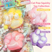 Jouets Mochi Squishy en Peluche Patte de Chat avec Sensation de Douceur à Presser pour le Plaisir au Bureau