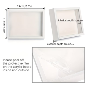 Cornice Espositiva in Legno per Fiori Secchi, Souvenir da Viaggio, Cornice Rettangolare in Legno - Product Image 3