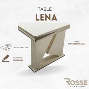 Mesa de Comedor de Lujo Lena con Cubierta de Mármol, Patas de Metal, Rectangular, Estilo Europeo Moderno, Diseño Estable para 6 Personas, Turquía Rosse - Product Image 5