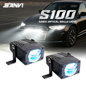 Automotive motorcycle led grille driving working fog <b>light</b> 43w mini size white yellow color led <b>projector</b> lens headlight kits - Product Image 1