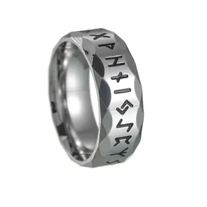 HP Fine Jewelry Anillos Hombres Anillo de plata antigua Vintage Viking <span class=keywords><strong>Juve</strong></span> Anillo de acero de titanio Moda al por mayor - Product Image 5