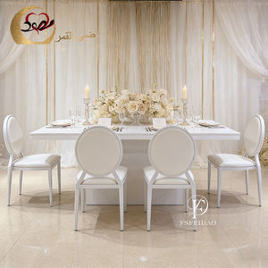 <b>Rectangular</b> White MDF dining Table for Party Wedding and Events Commercial Furniture - Product Image 1