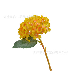 Hydrangea artificielle à tige unique, petite fleur en soie pour mariage, décoration intérieure, accessoires de photographie en extérieur - Product Image 5
