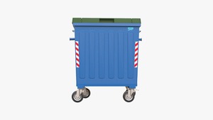 BDB BDB.121100-P Outdoor Galvanized HDPE Plastic Garbage Container 110x92x140cm 100kg Customized Color Environmental Product - Product Image 2