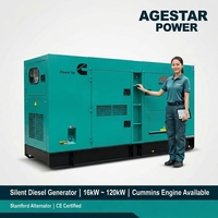 Groupe électrogène diesel insonorisé à moteur silencieux, direct usine, 20KVA 50KVA 100KVA 150KVA/120KW pour usage commercial de secours