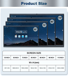 Bảng tương tác thông minh HDFocus Pizarra Interactiva dành cho trường học, bảng viết tương tác giáo dục, màn hình phẳng - Product Image 3