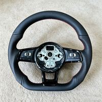 Volante de Cuero al por Mayor para Volkswagen R GTI GTD GTE Golf 7 7.5 MK7 Polo GTI Scirocco Passat B8 Tiguan
