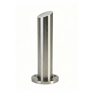 304 Stainless Steel Bollard <b>Fixed</b> Security Traffic Bollard Heavy Duty Anti-Collision Safety Barrier for School Commercial Road - Product Image 1