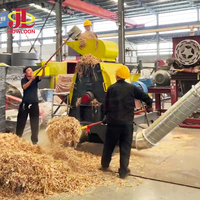 Broyeur à marteaux horizontal pour bois, machine à sciure de bois multifonctionnelle, broyeur à bois avec tamis