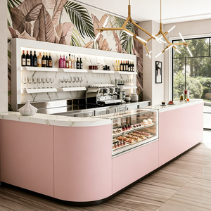 Vintage English Elegance, Modern Display: High-Clarity Tempered Glass Shelving with Food-Grade Acrylic & Stainless Steel and Int - Product Image 2