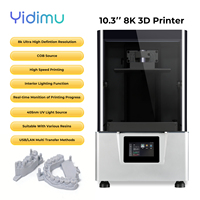 YIDIMU Nueva Impresora 3D Dental de Aluminio con Pantalla LCD 8K, Compatible con Resina, Alta Precisión, Fácil de Usar, 1 Año de Garantía, USB, Envío Mundial