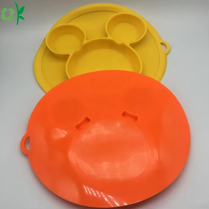Bol en silicone pour bébé OKSILICONE, design mignon, facile à nettoyer, assiettes d'alimentation pour tout-petits - Product Image 5