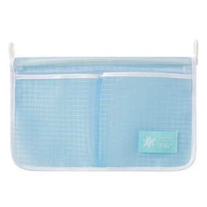<b>Kitchen</b> <b>Storage</b> Mesh Bag Double Compartment Hanging With Hooks Blue White Multi Function Organizer For <b>Kitchen</b> Bathroom - Product Image 1