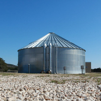 Réservoirs d'eau en acier galvanisé à dôme plat, pour toiture inversée, ondulés, pour irrigation agricole, protection incendie, écologiques, pour moteur