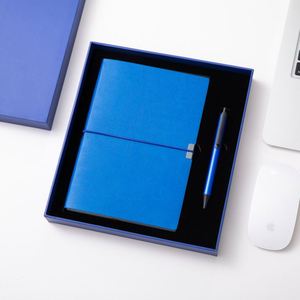 Wholesale Retro Simple Leather Notebook <b>A5</b> Softcover Journal Stationery <b>Diary</b> Elastic Band Closure Book Gift Set - Product Image 5