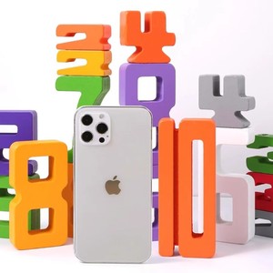 Bloques de Construcción Matemáticos de Madera de Partículas Grandes para el Desarrollo Cognitivo Digital de Niños, Juguete Educativo de Lógica para Padres e Hijos - Product Image 4