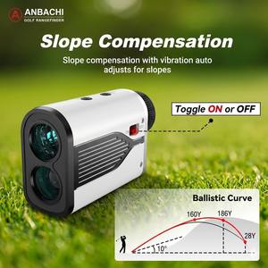 Telemetro Laser Digitale Anbachi con Display LCD, OEM, per Golf e Caccia, Misurazione fino <span class=keywords><strong>a</strong></span> 600m, GPS Integrato - Product Image 1