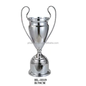 Troféu de beisebol comemorativo de formatura de metal grande e luxuoso personalizado para Copa de Futebol
