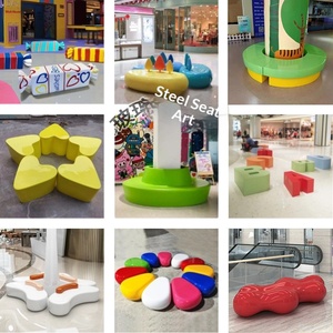 Chaises de loisirs extérieures personnalisées en fibre de verre pour affichage commercial, tabourets finis, chaises de repos publiques, origine Zhejiang - Product Image 4